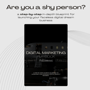 Digital Marketing Playbook - Faceless Edition