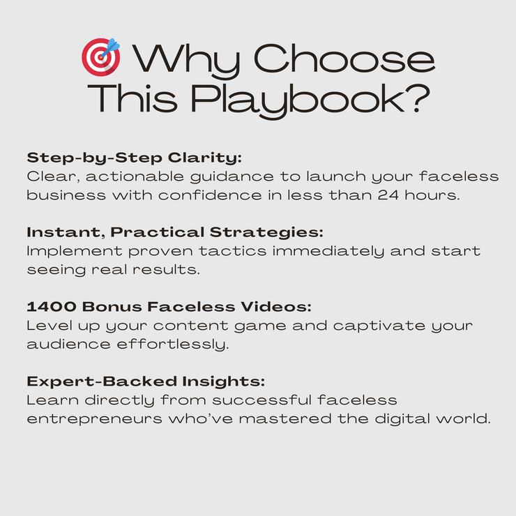 Digital Marketing Playbook - Faceless Edition