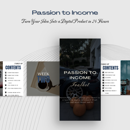 Passion to Income Toolkit